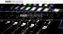 Desktop Screenshot of klauspfreundner.com