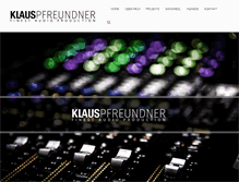 Tablet Screenshot of klauspfreundner.com